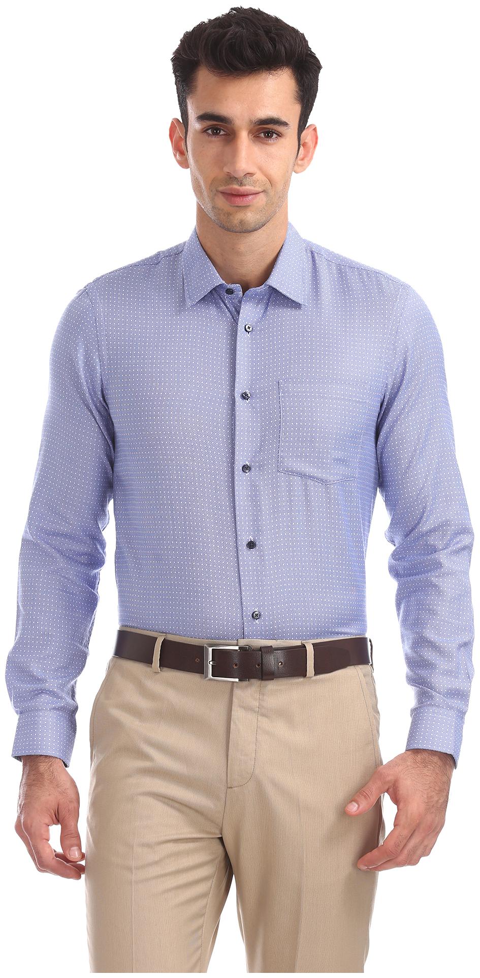 

Arrow Men Slim fit Formal Shirt - Blue