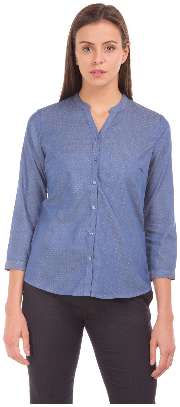 

Arrow Women Blue Printed Regular Fit Shirt