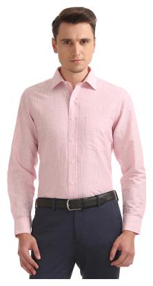 

Arrow Men Regular fit Formal Shirt - Pink