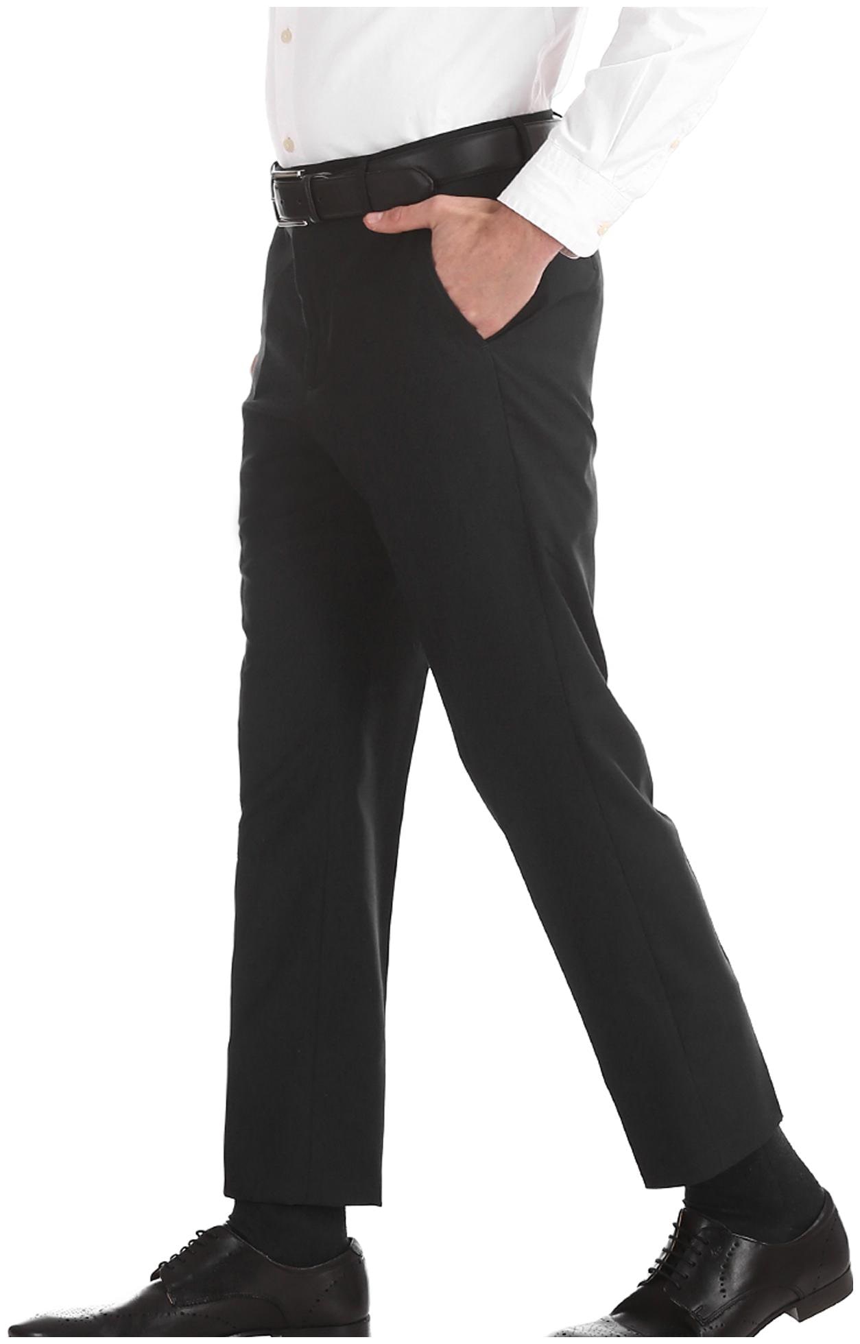

Arrow Men Solid Tapered Fit Formal Trouser - Blue
