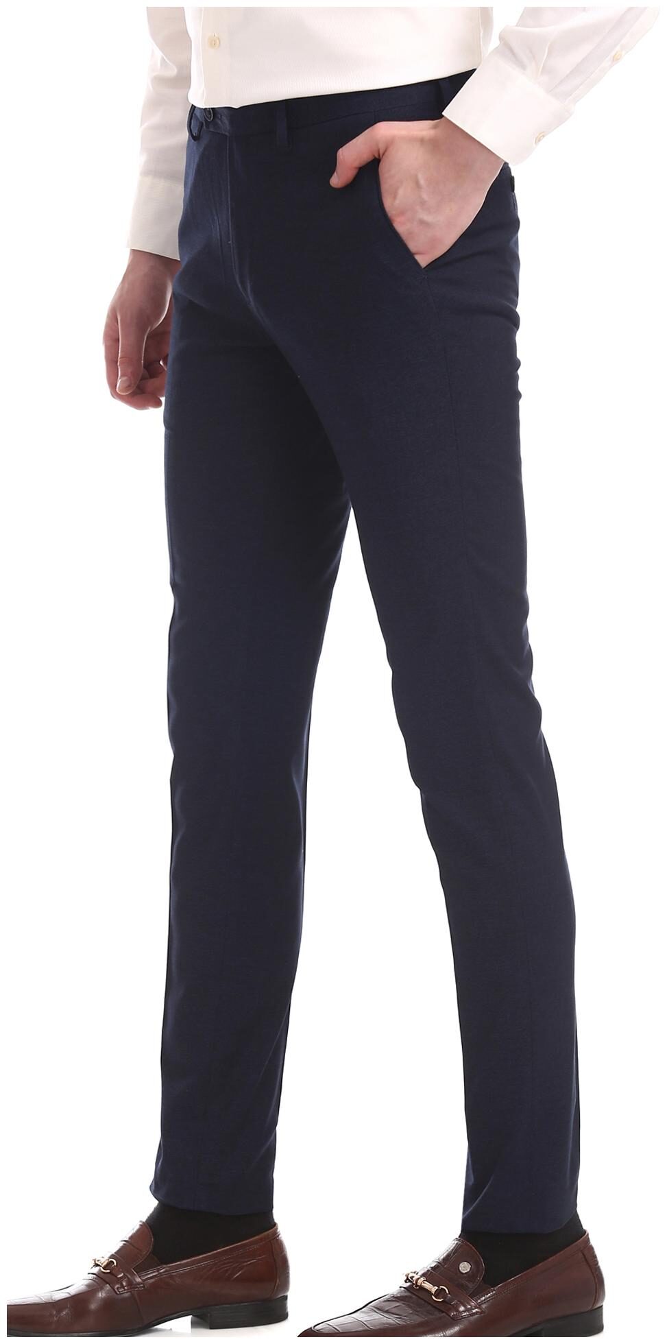 

Arrow Men Solid Skinny Fit Formal Trouser - Blue