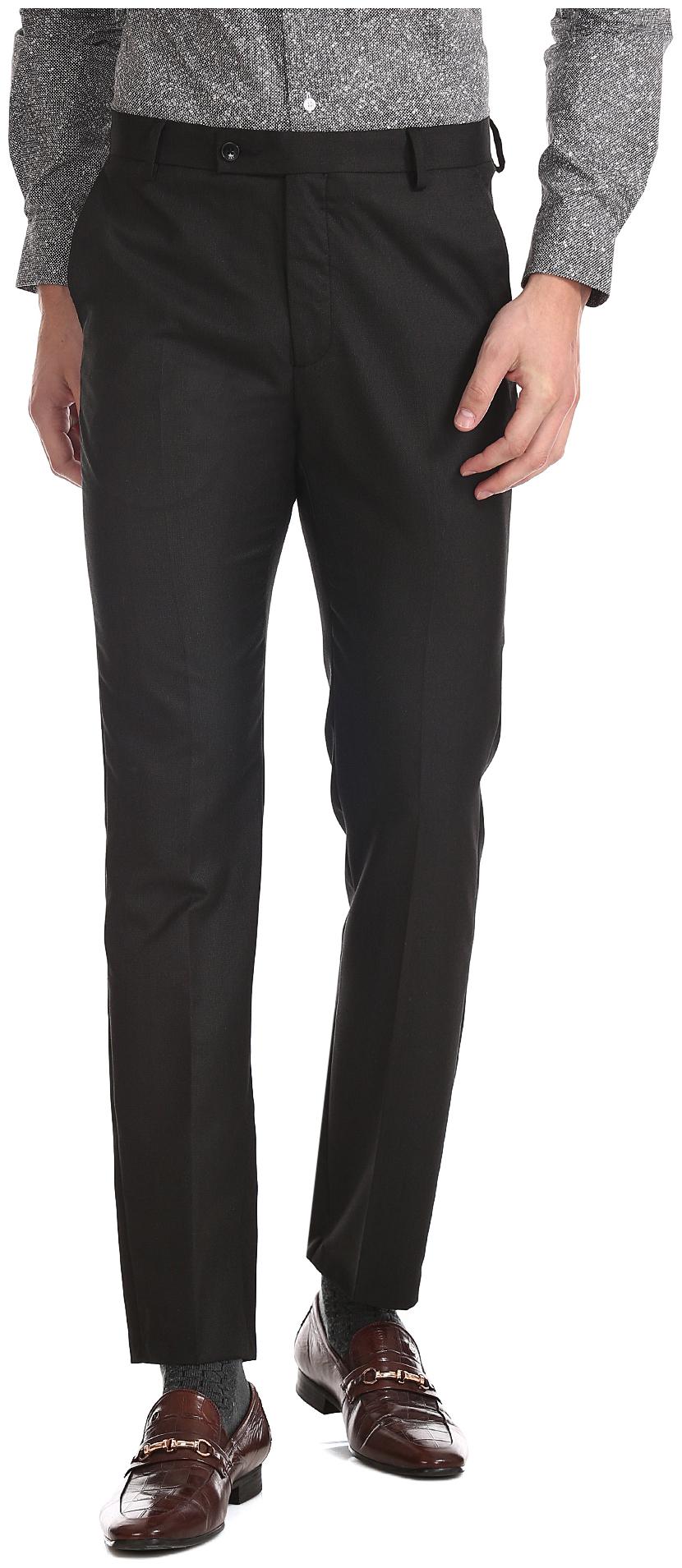 

Arrow Men Solid Tapered Fit Formal Trouser - Black