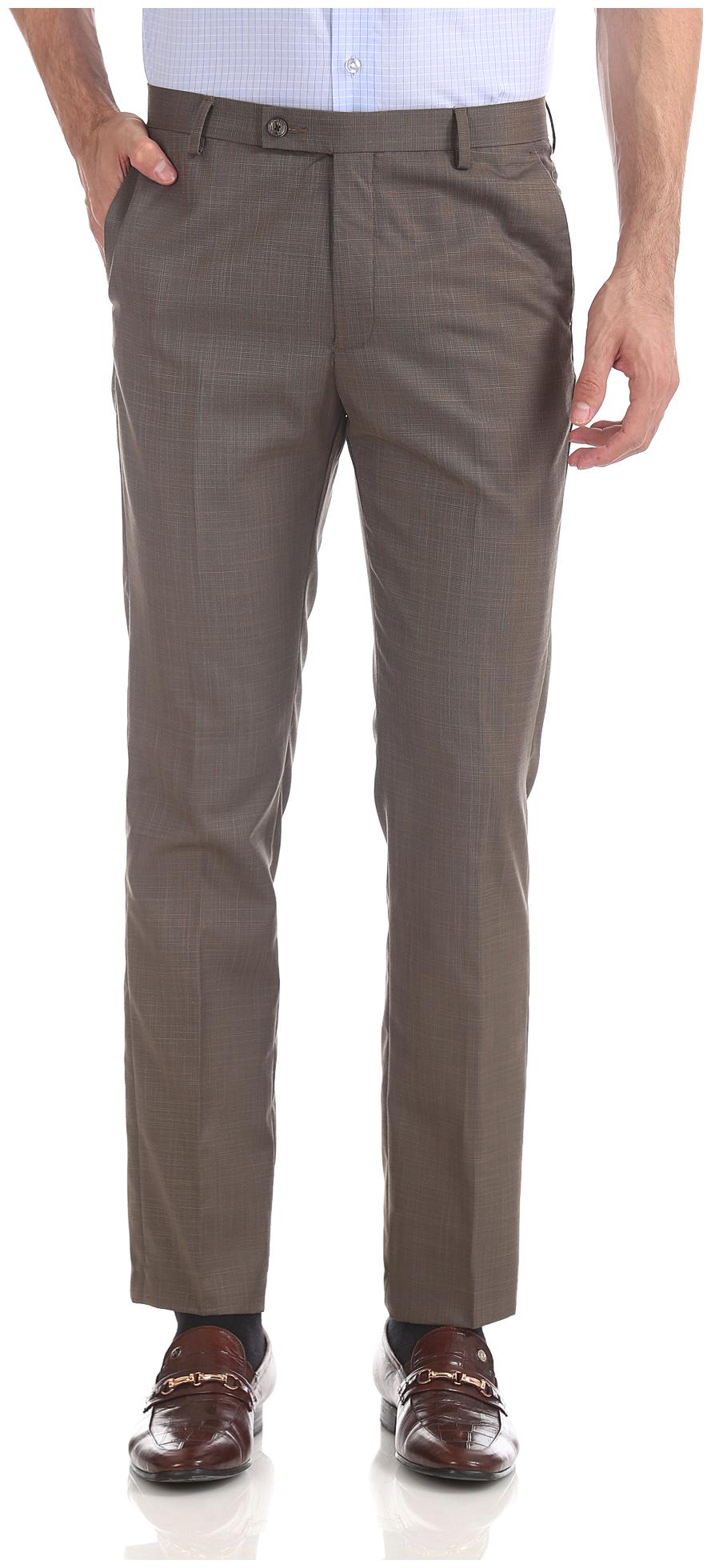 

Arrow Men Textured Tapered Fit Formal Trouser - Brown