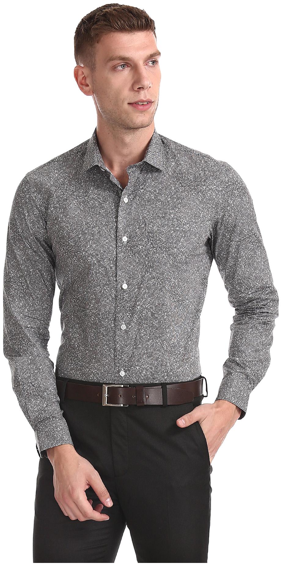 

Arrow Men Slim fit Formal Shirt - Black