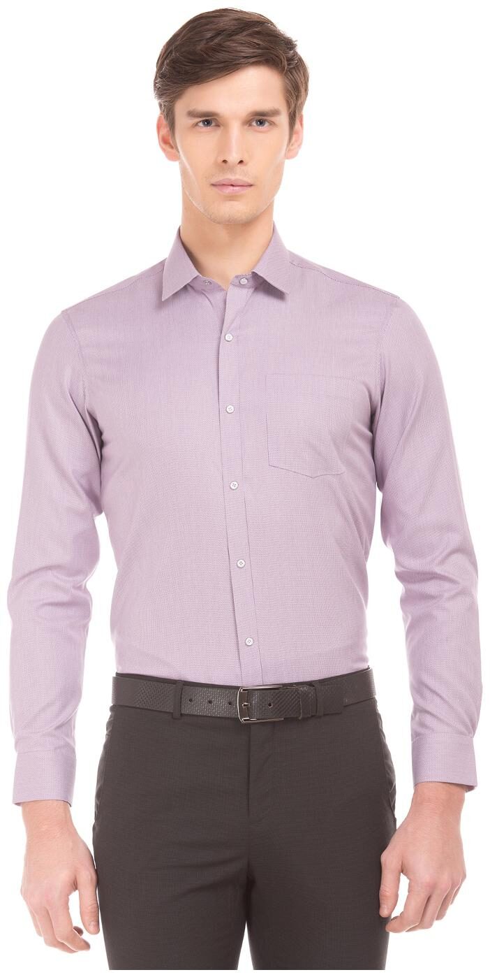 

Arrow Men Slim fit Formal Shirt - Purple