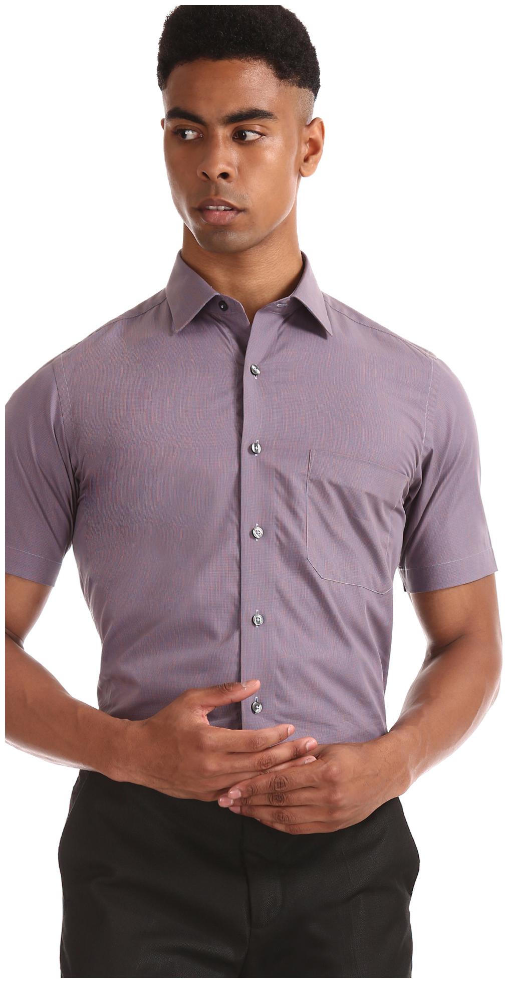 

Arrow Men Regular fit Formal Shirt - Purple