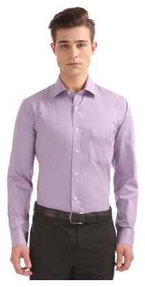 

Arrow Men Regular fit Formal Shirt - Purple