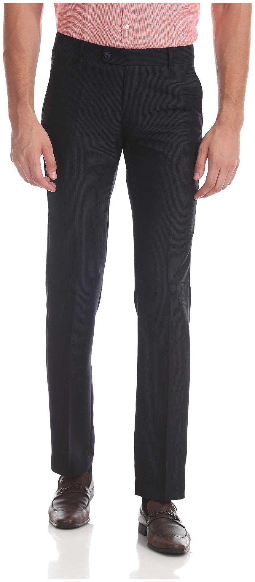

Arrow Men Striped Regular Fit Formal Trouser - Grey