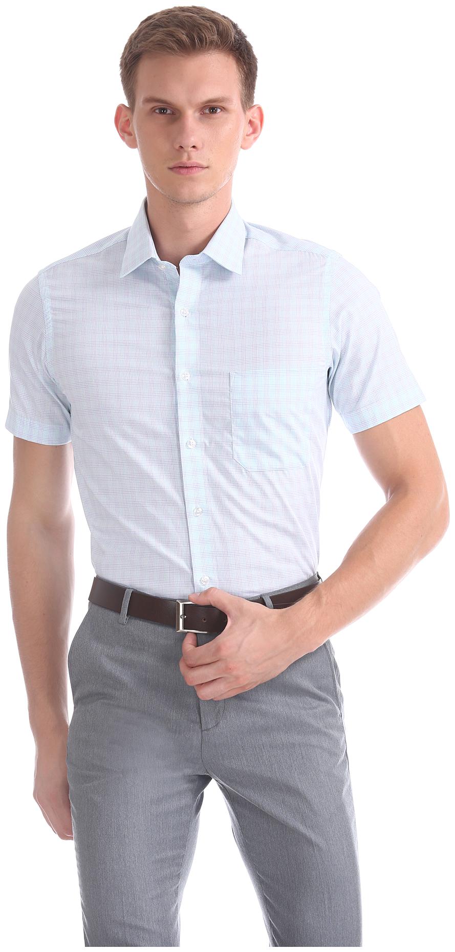 

Arrow Men Regular fit Formal Shirt - Green