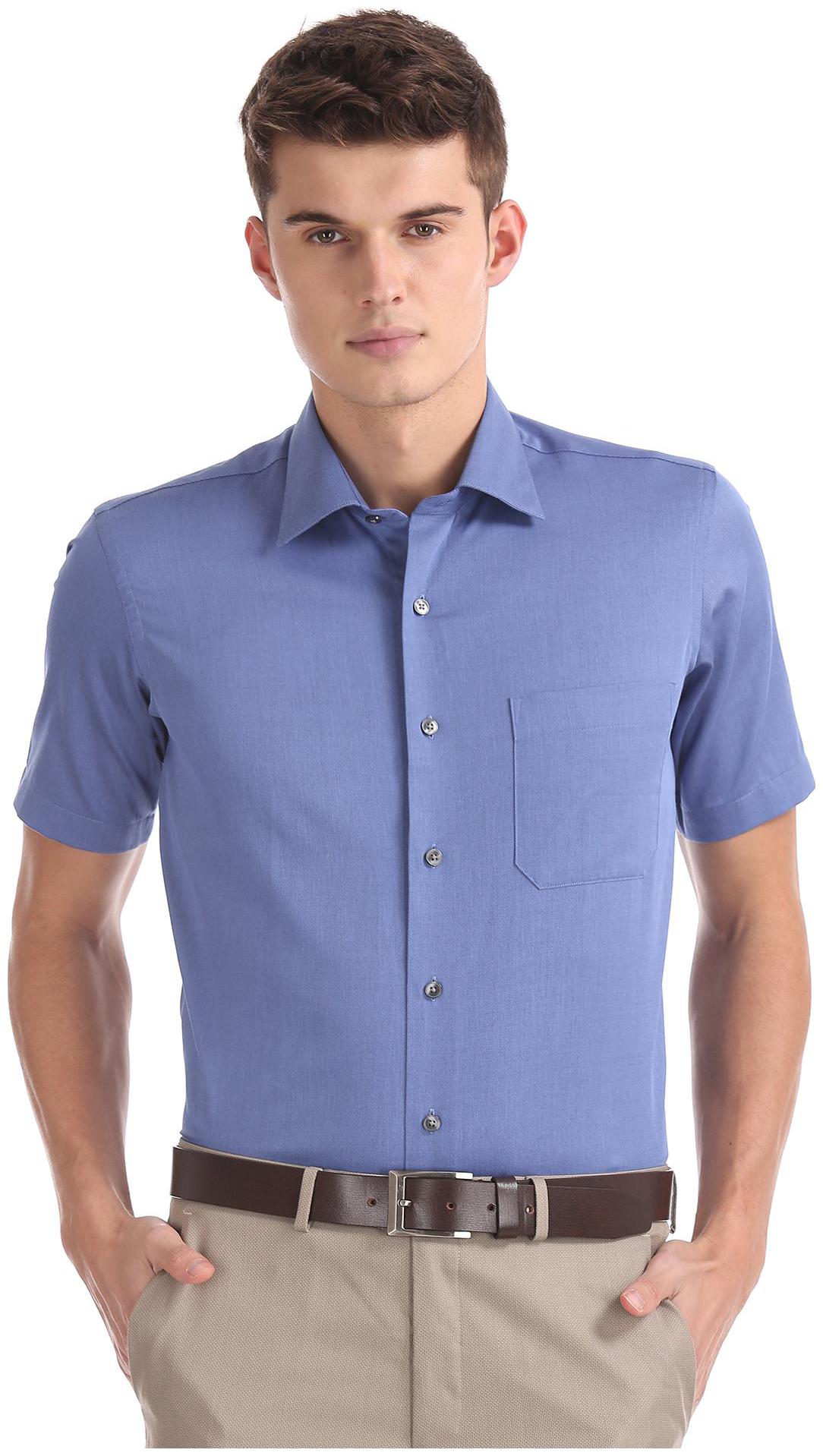 

Arrow Men Regular fit Formal Shirt - Blue