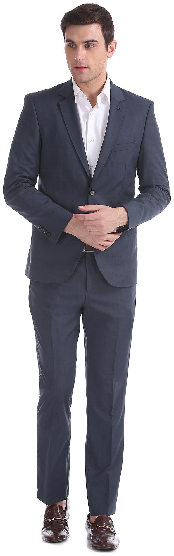 

Arrow Regular Fit Single Breasted Suit Blue