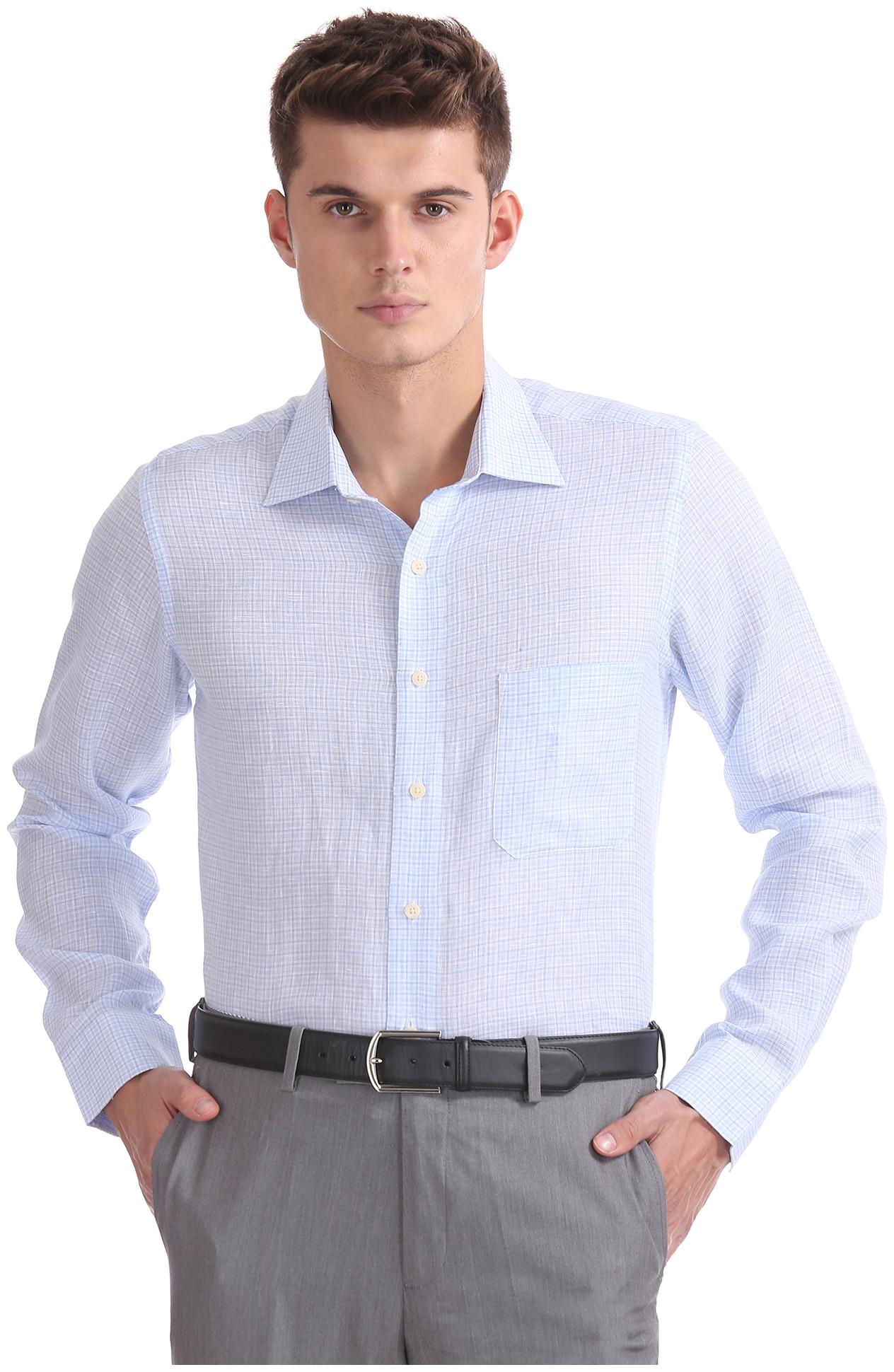 

Arrow Men Regular fit Formal Shirt - Blue