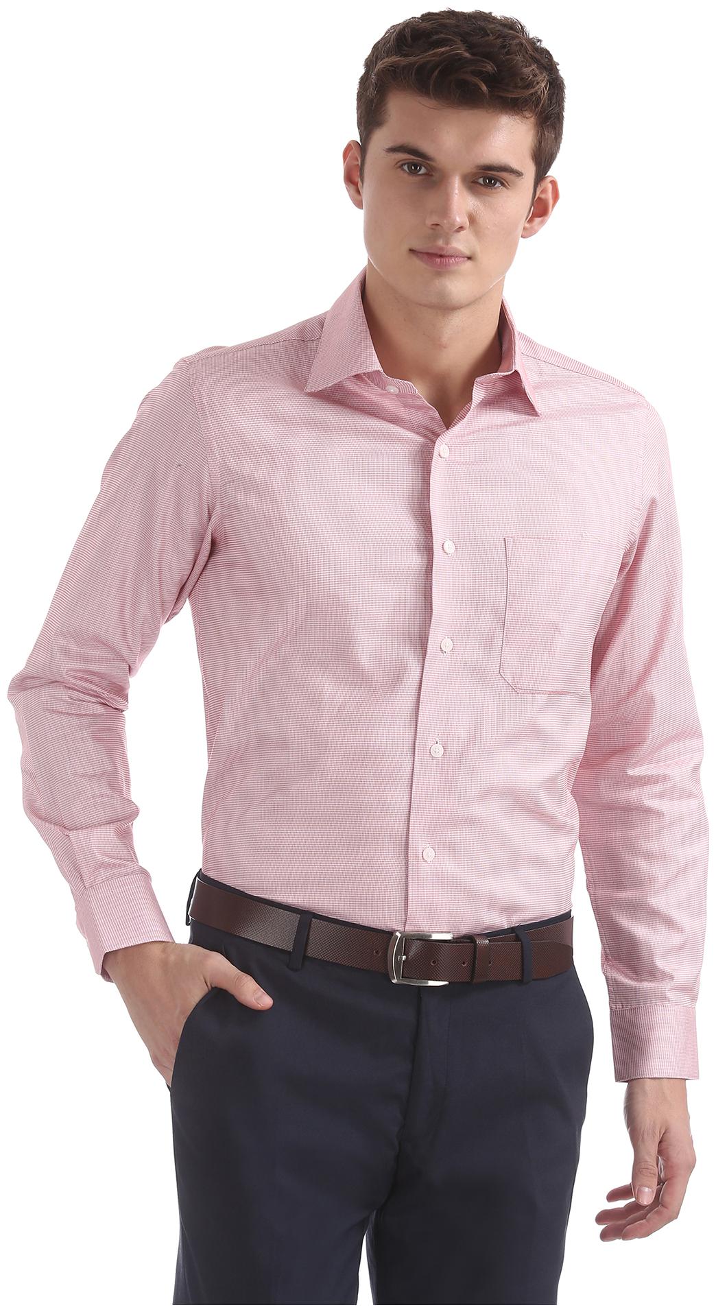 

Arrow Men Regular fit Formal Shirt - Pink