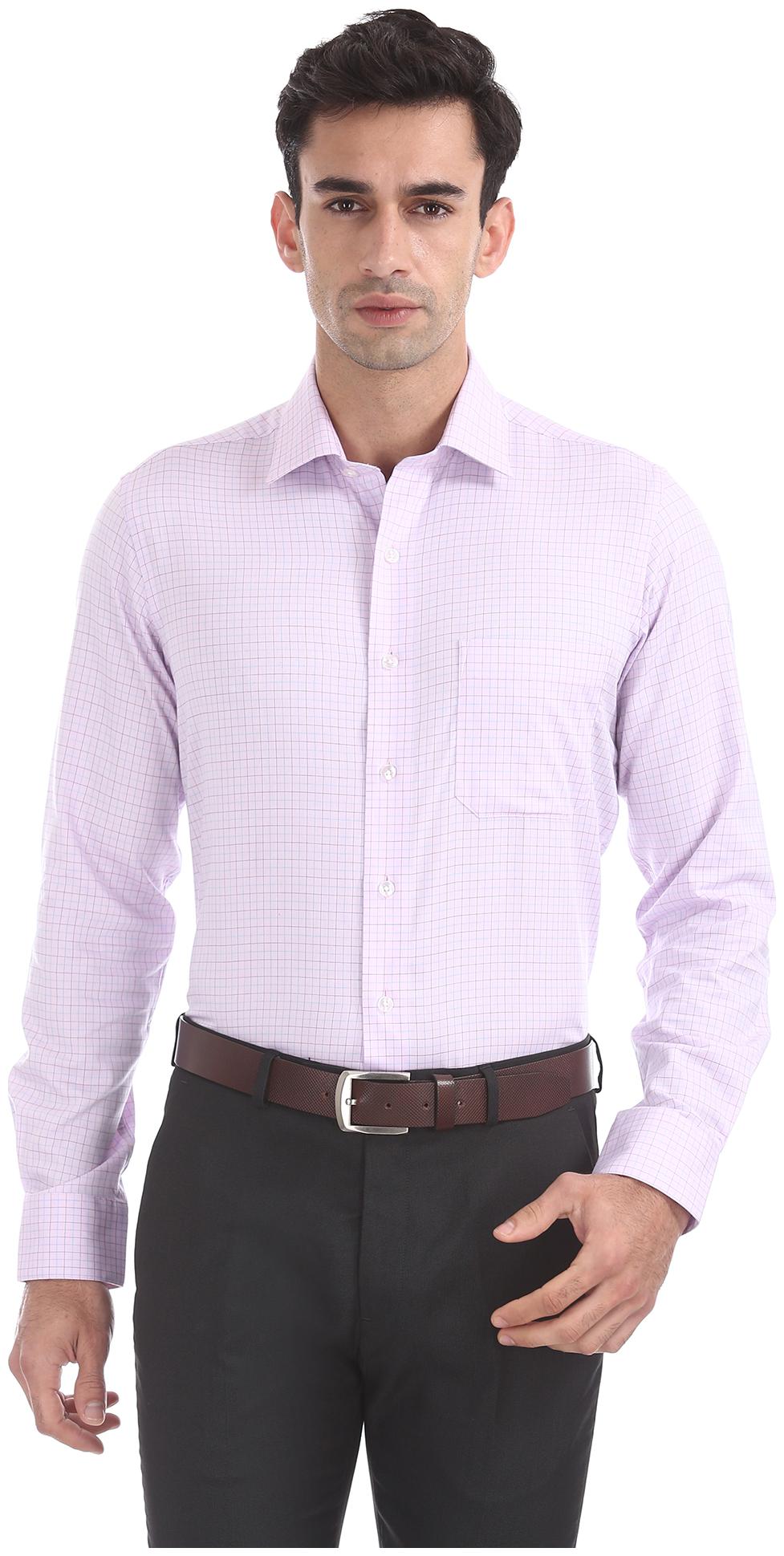 

Arrow Men Regular fit Formal Shirt - Pink