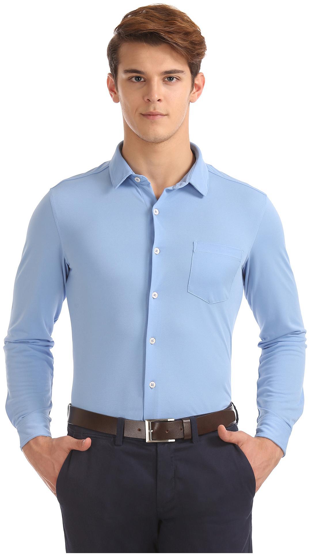 

Arrow Men Regular fit Formal Shirt - Blue