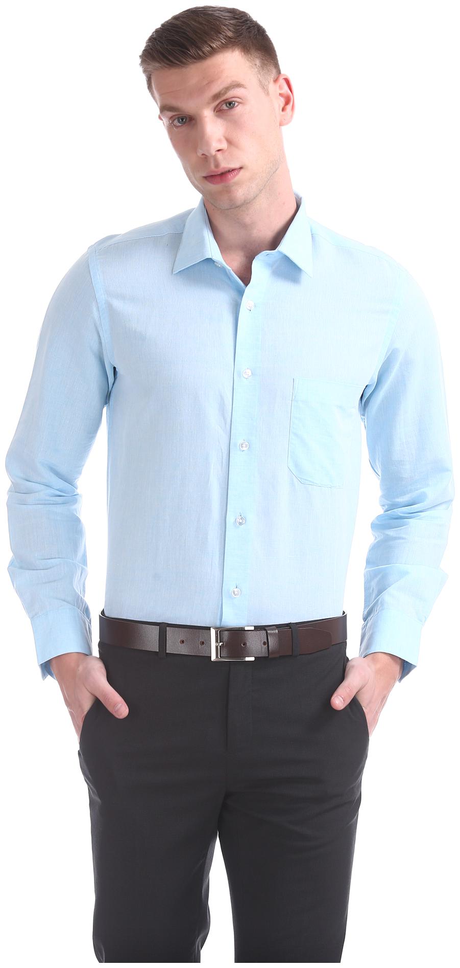 

Arrow Men Regular fit Formal Shirt - Blue