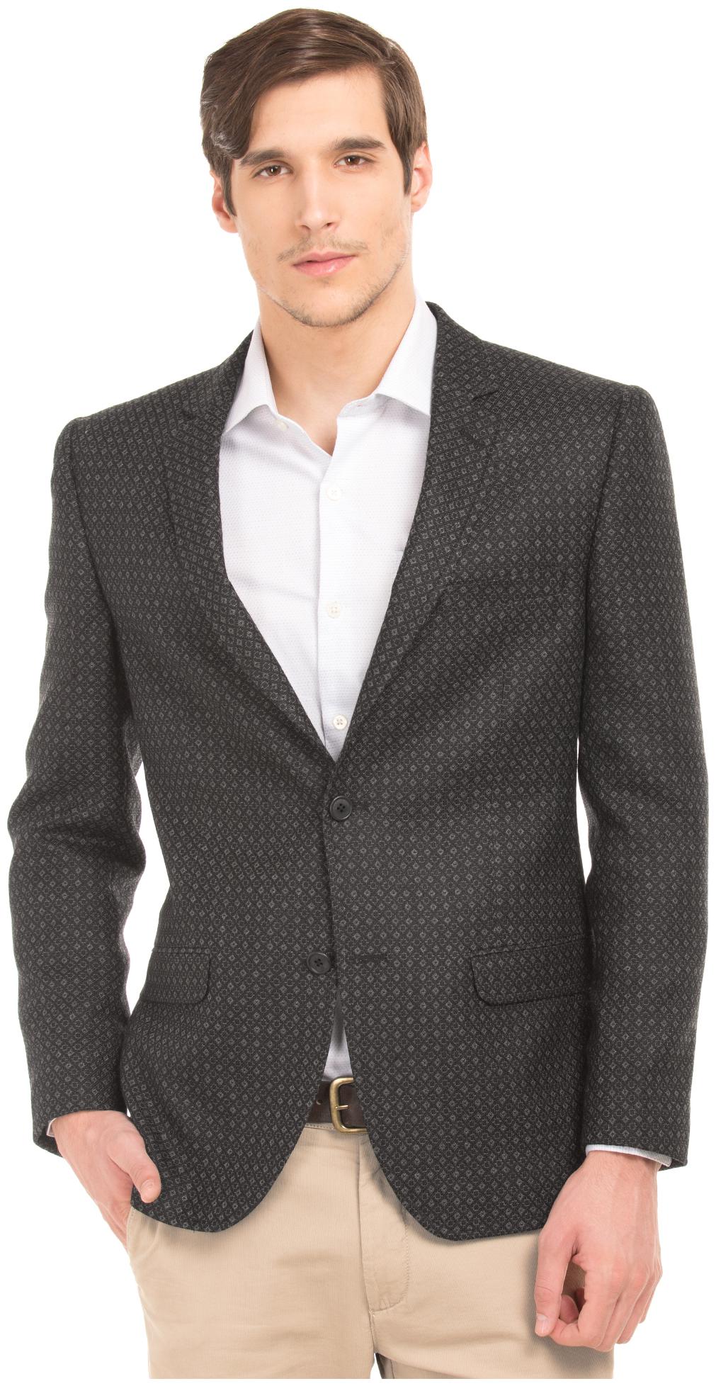 

Arrow Men Grey Solid Regular fit Single Breasted Blazer