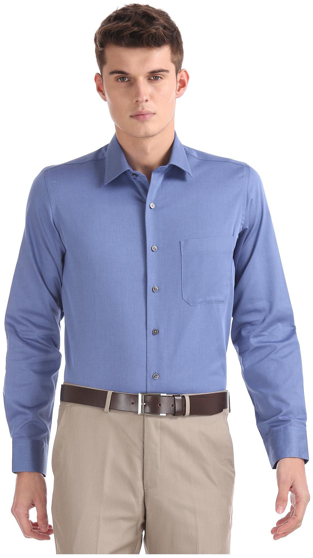 

Arrow Men Regular fit Formal Shirt - Blue