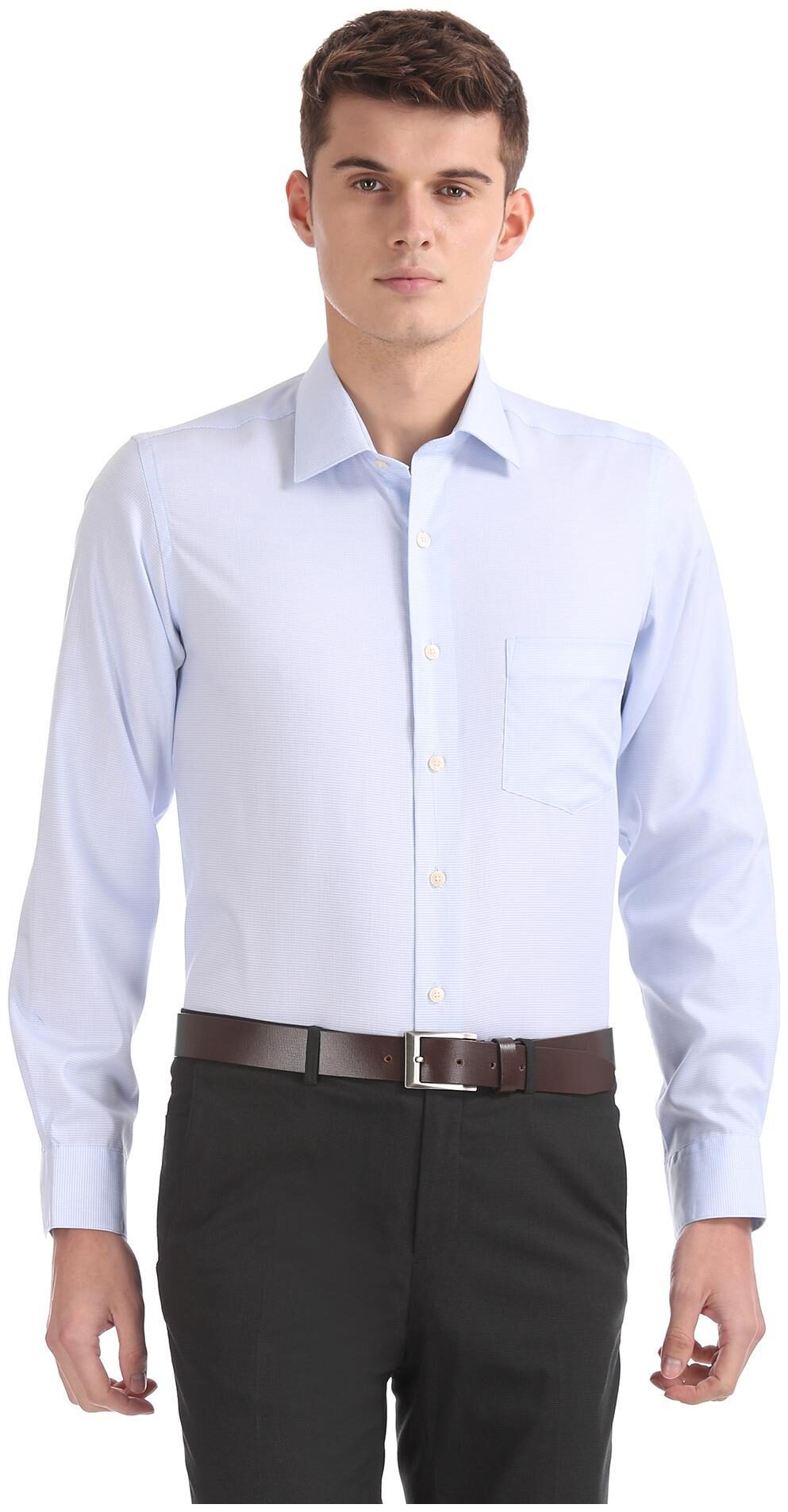 

Arrow Men Regular fit Formal Shirt - Blue