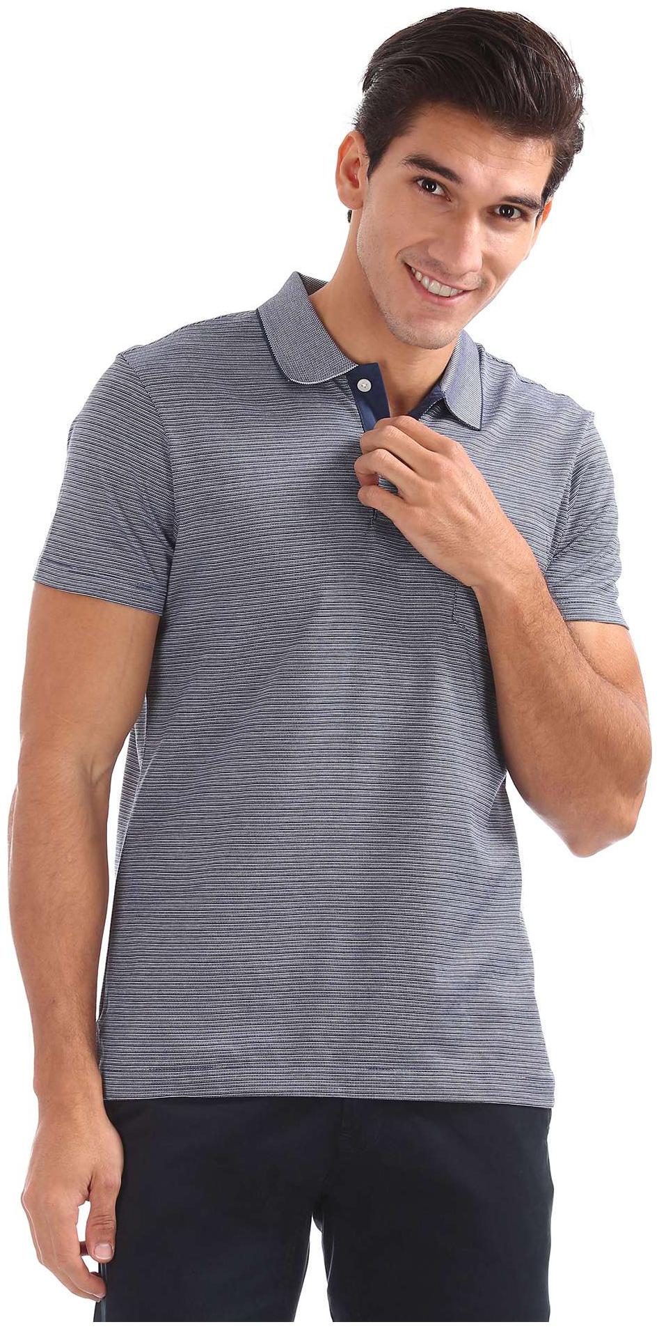 

Arrow Men Grey Regular fit Cotton Polo collar T-Shirt - Pack Of 1