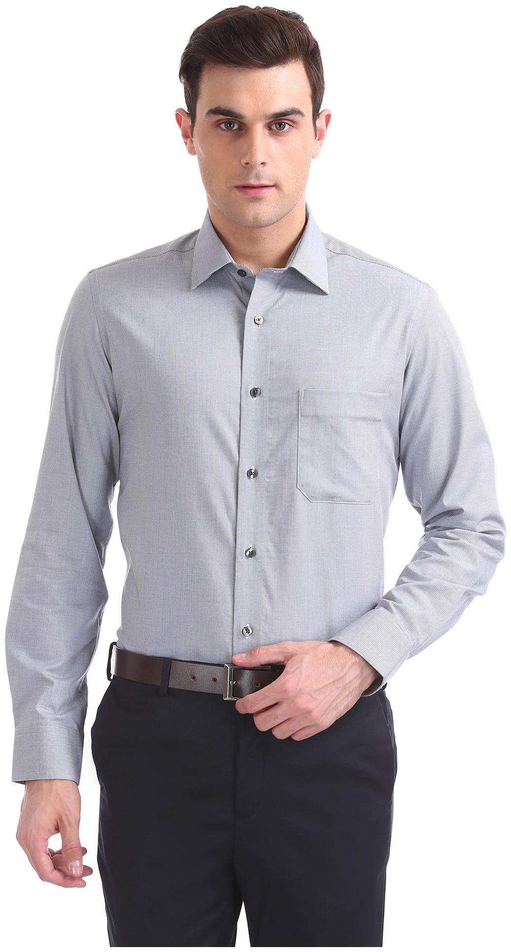 

Arrow Men Regular fit Formal Shirt - Grey