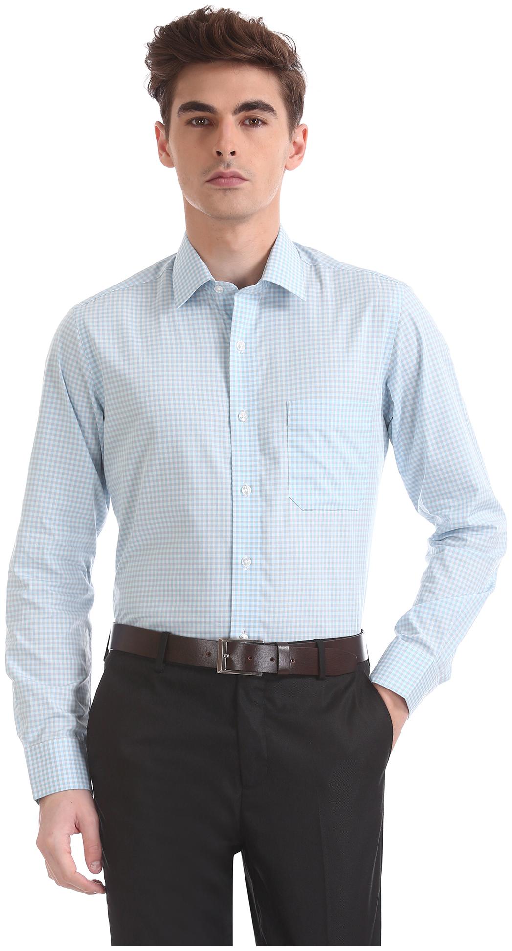 

Arrow Men Regular fit Formal Shirt - Blue