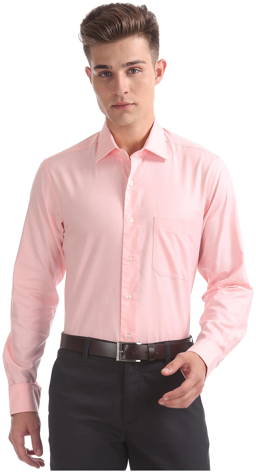 

Arrow Men Regular fit Formal Shirt - Orange