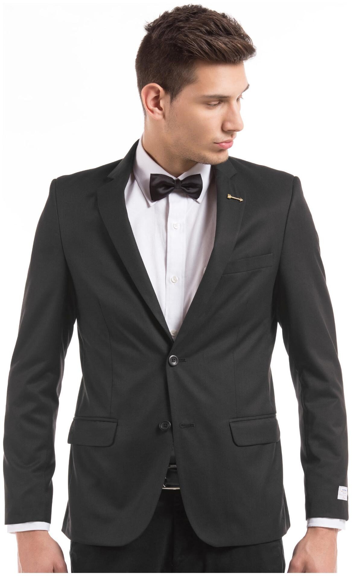 

Arrow Men Black Solid Regular fit Single Breasted Blazer