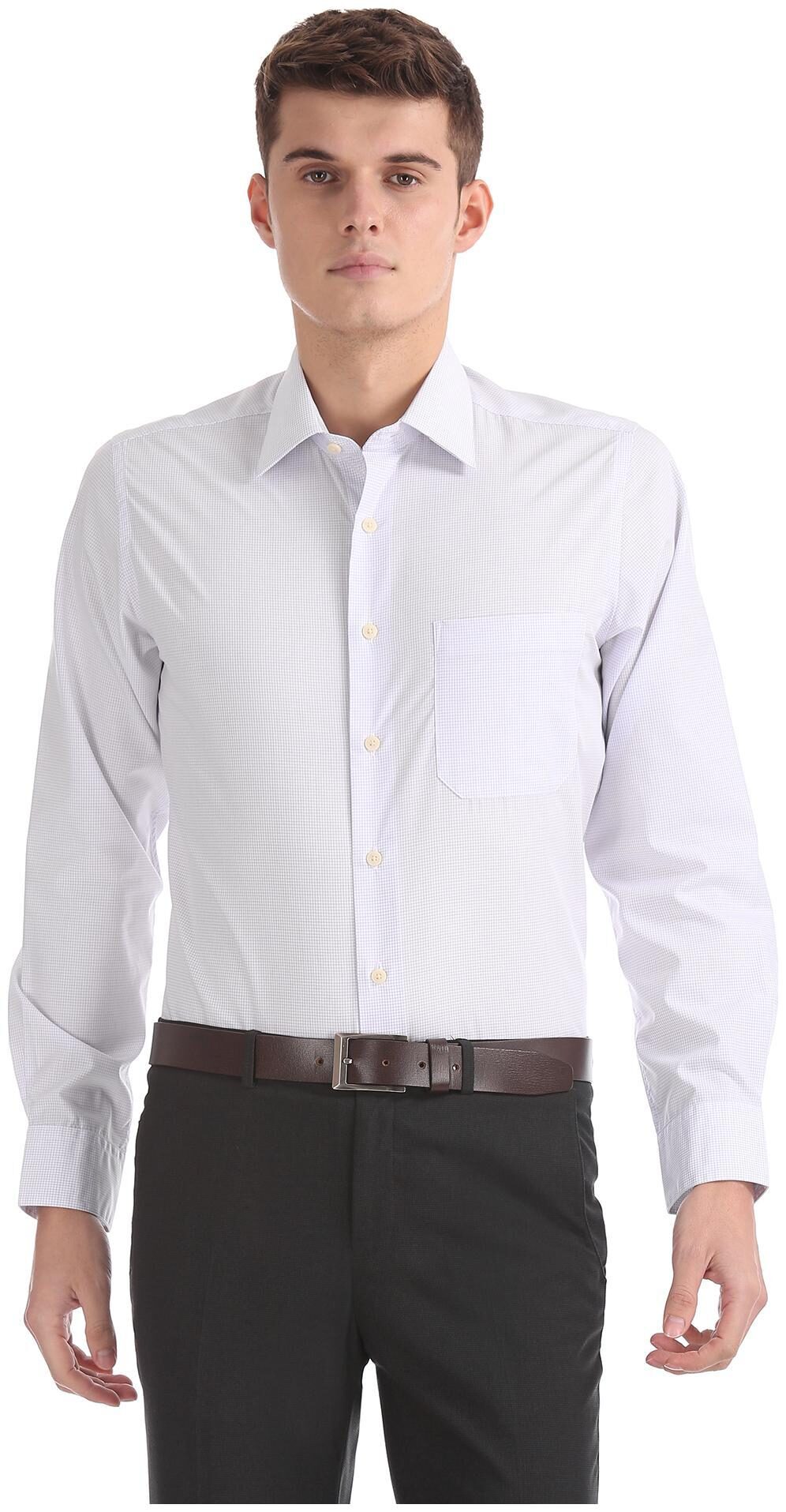 

Arrow Men Regular fit Formal Shirt - Purple