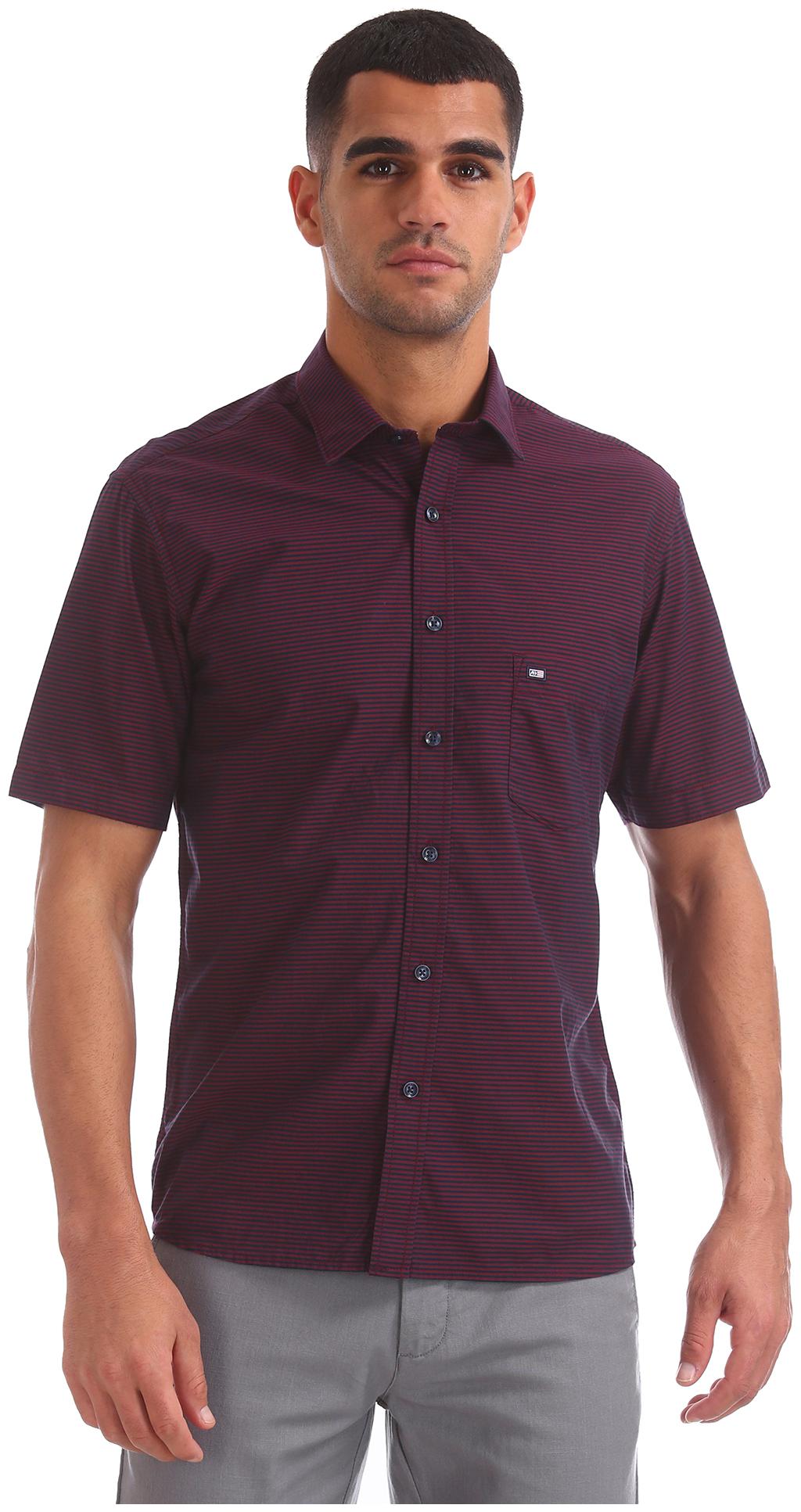 

Arrow Men Red Vertical Stripes Regular Fit Casual Shirt