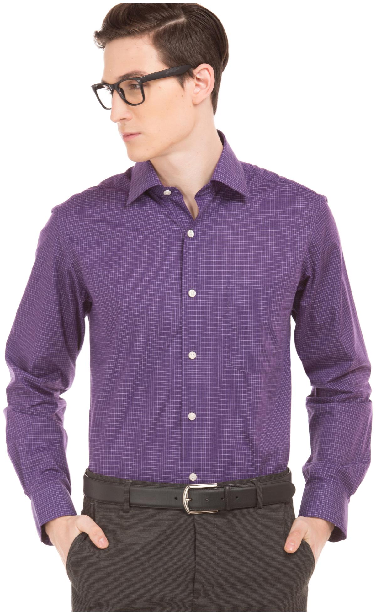 

Arrow Men Regular fit Formal Shirt - Purple