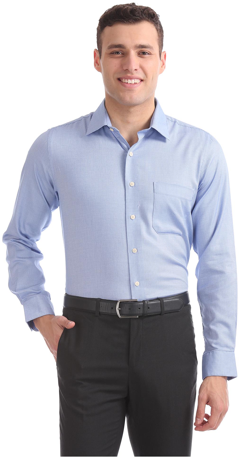 

Arrow Men Regular fit Formal Shirt - Blue
