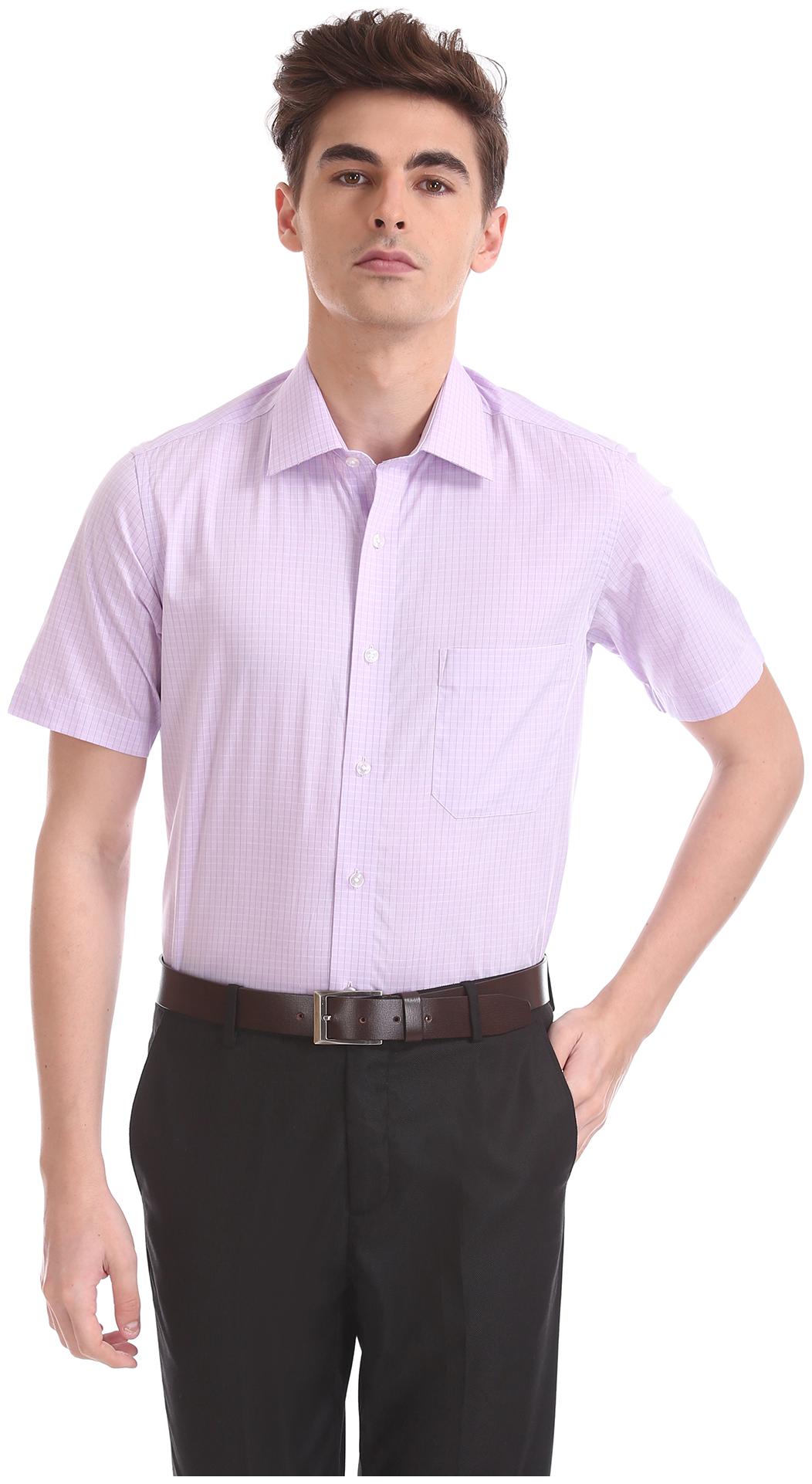 

Arrow Men Regular fit Formal Shirt - Purple