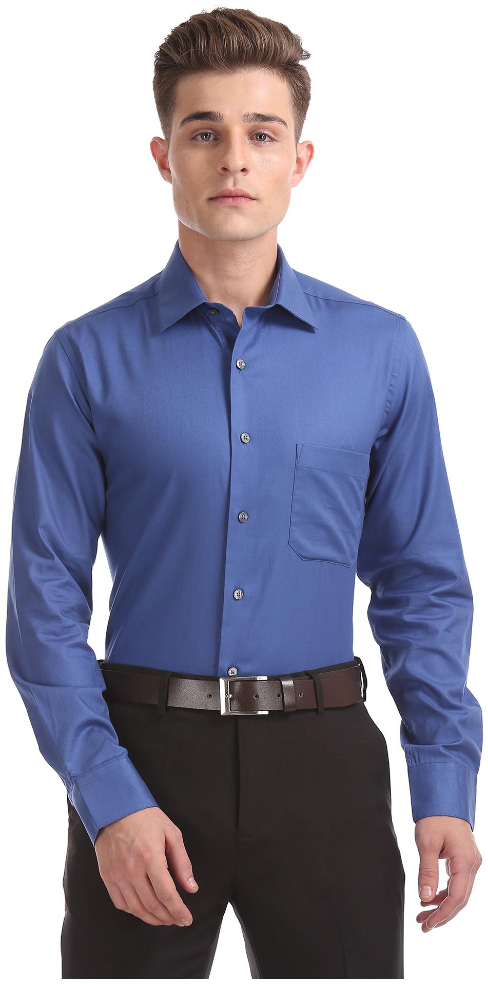 

Arrow Men Regular fit Formal Shirt - Blue