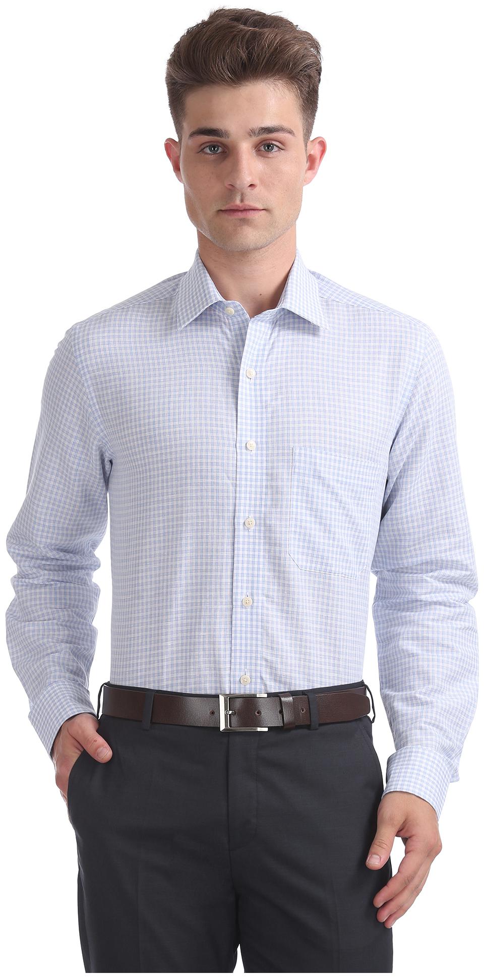 

Arrow Men Regular fit Formal Shirt - Blue