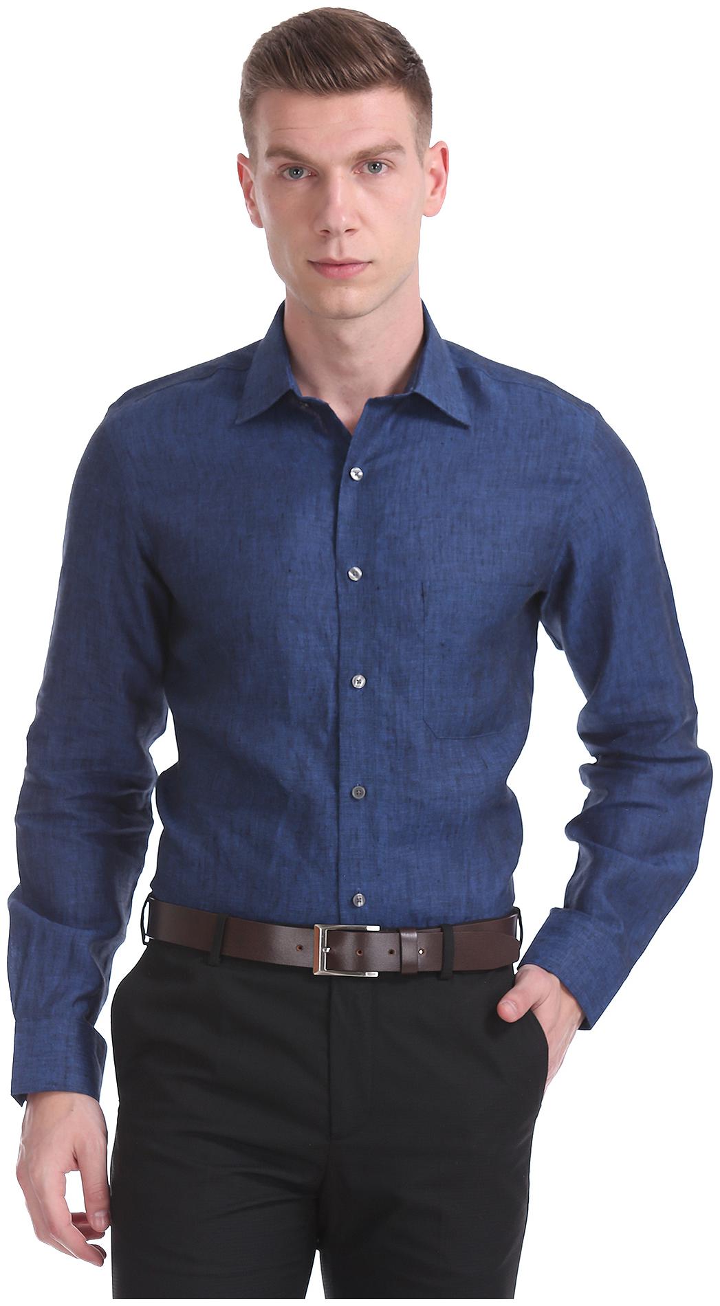 

Arrow Men Regular fit Formal Shirt - Blue
