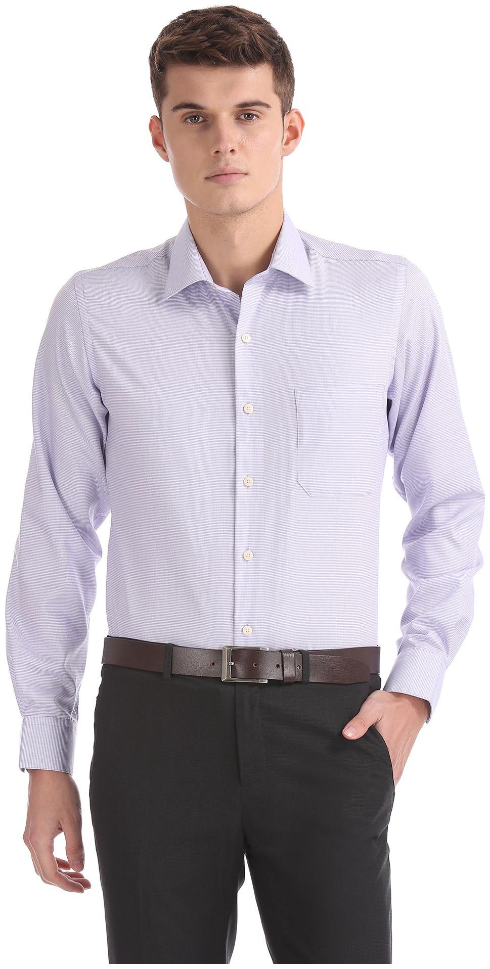 

Arrow Men Regular fit Formal Shirt - Purple