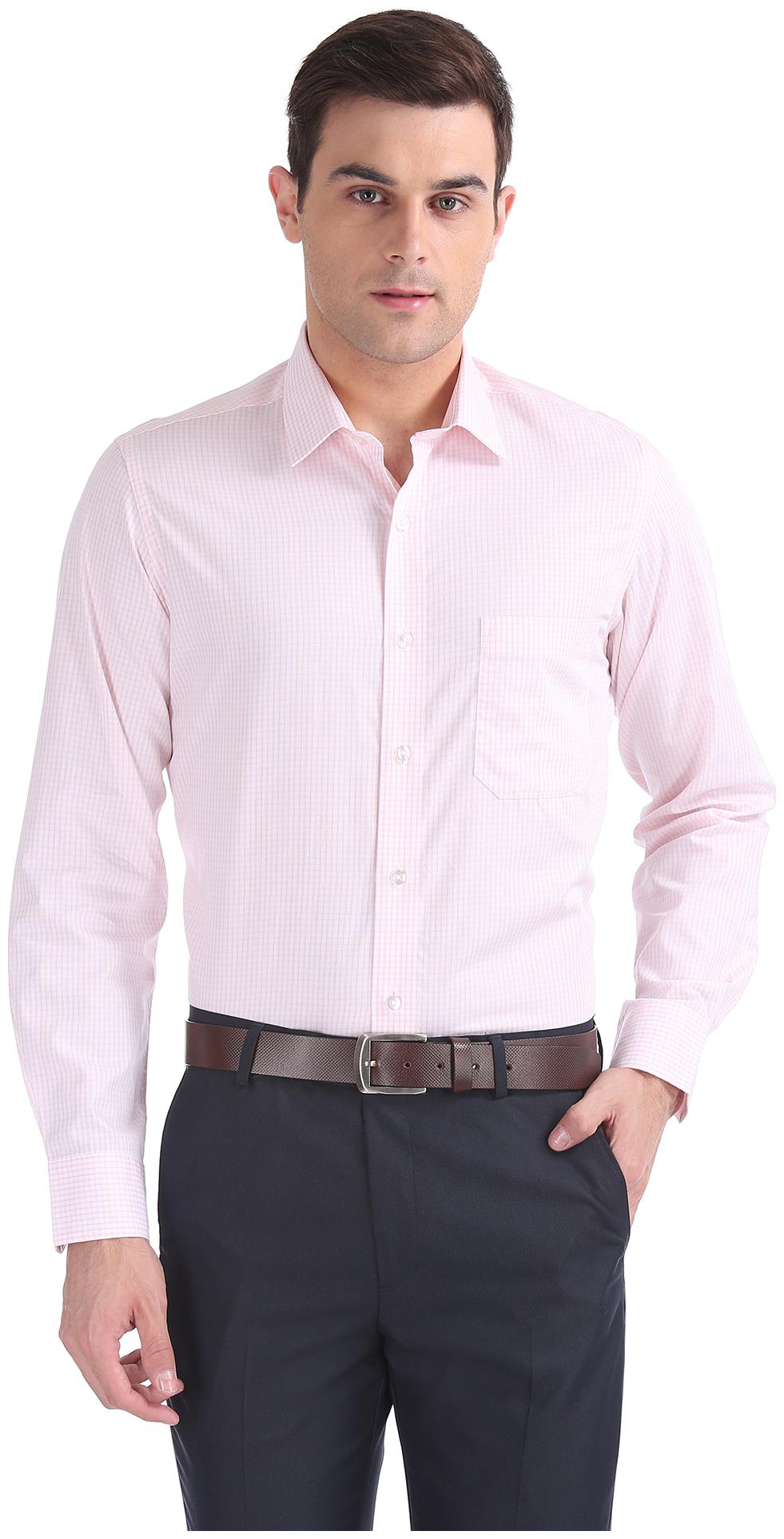 

Arrow Men Regular fit Formal Shirt - Pink