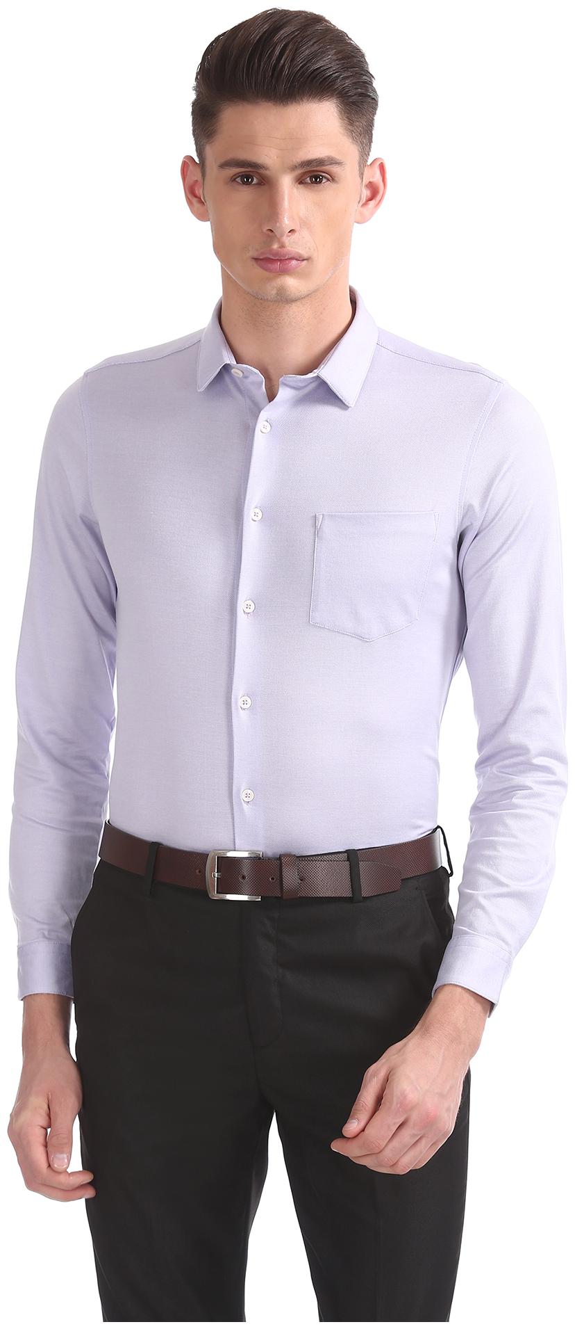 

Arrow Men Slim fit Formal Shirt - Purple