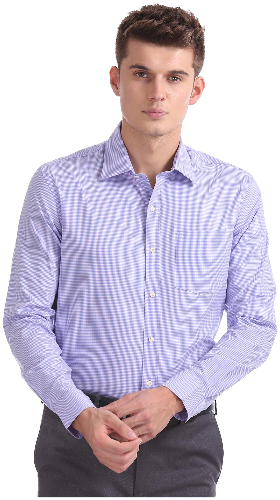 

Arrow Men Slim fit Formal Shirt - Purple