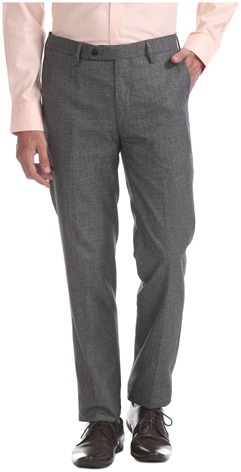 

Arrow Men Solid Slim Fit Formal Trouser - Grey