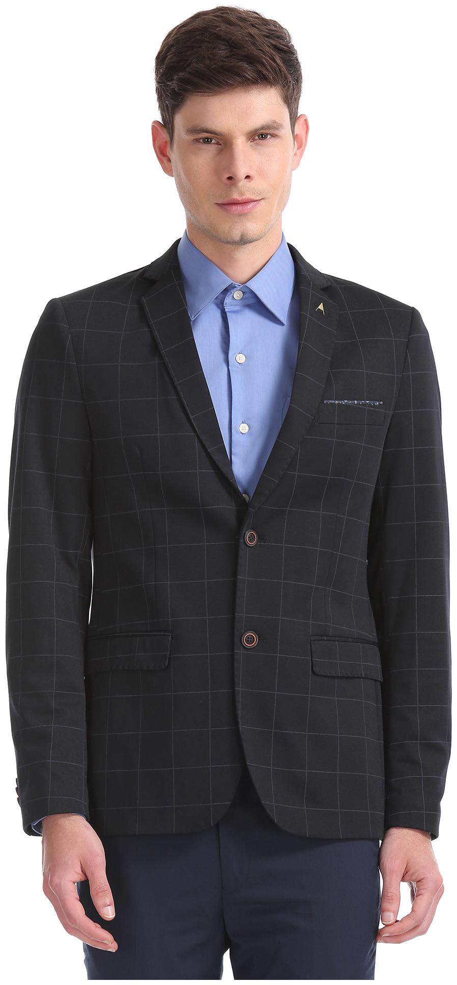 

Arrow Slim Fit Checked Blazer