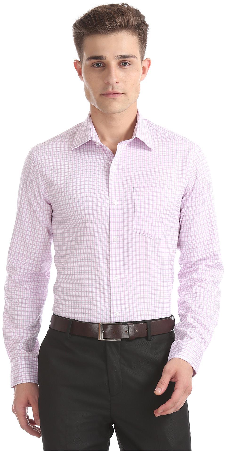 

Arrow Men Slim fit Formal Shirt - Pink