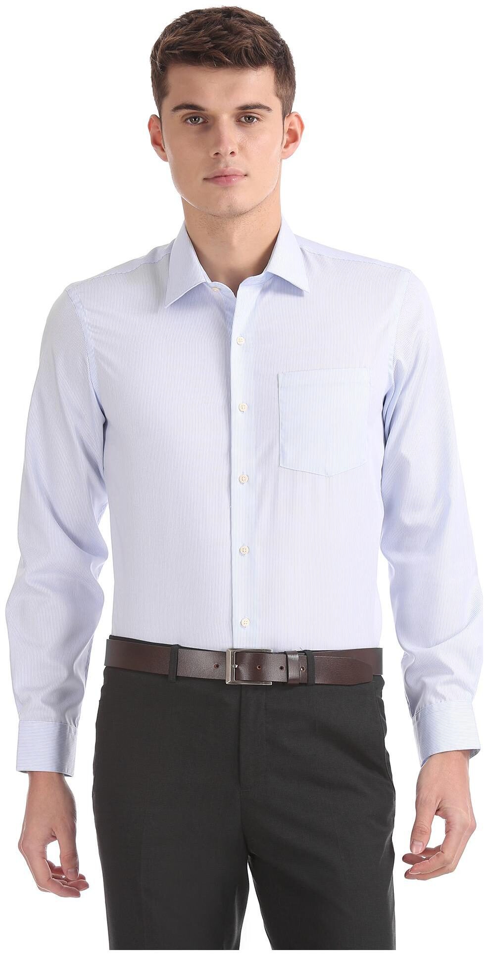 

Arrow Men Slim fit Formal Shirt - Blue