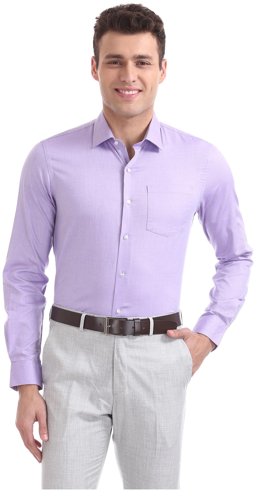 

Arrow Men Slim fit Formal Shirt - Purple