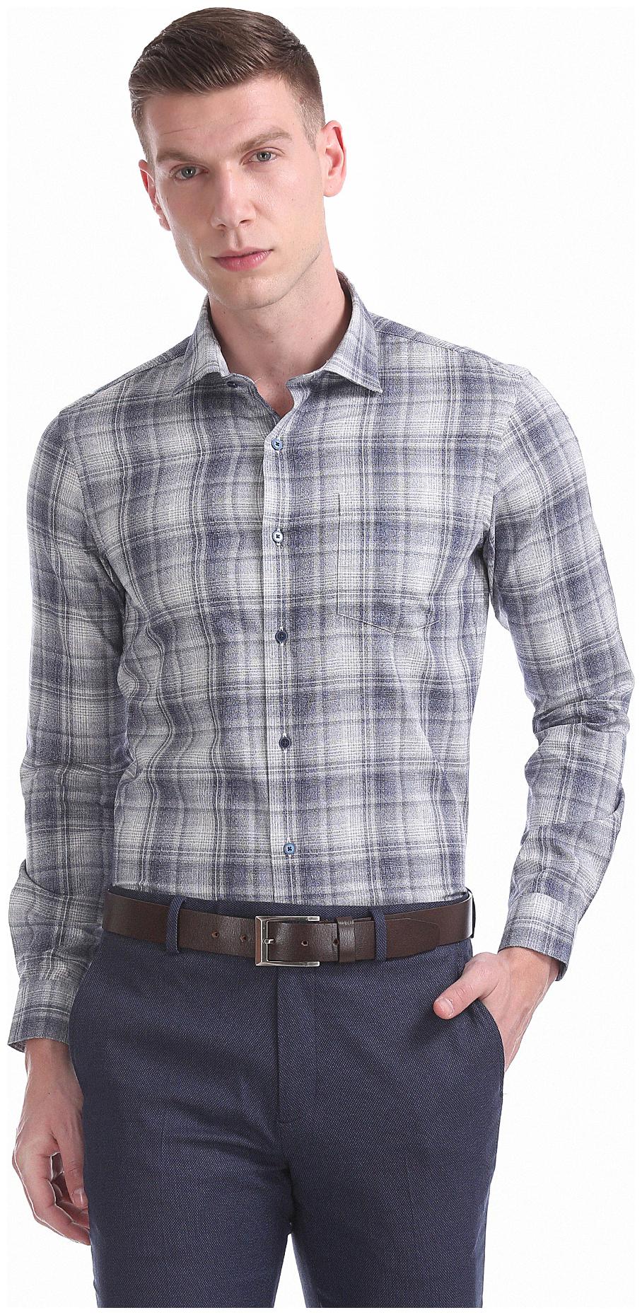 

Arrow Men Slim fit Formal Shirt - Blue