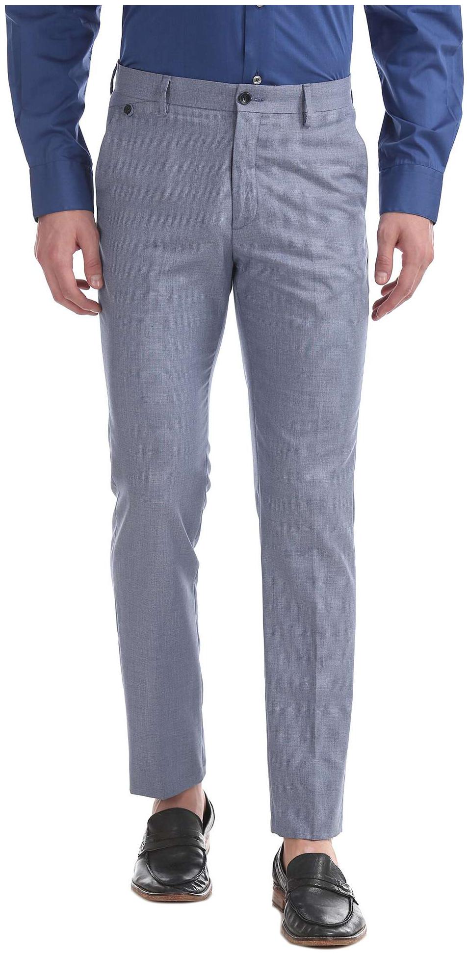 

Arrow Men Solid Slim Fit Formal Trouser - Blue