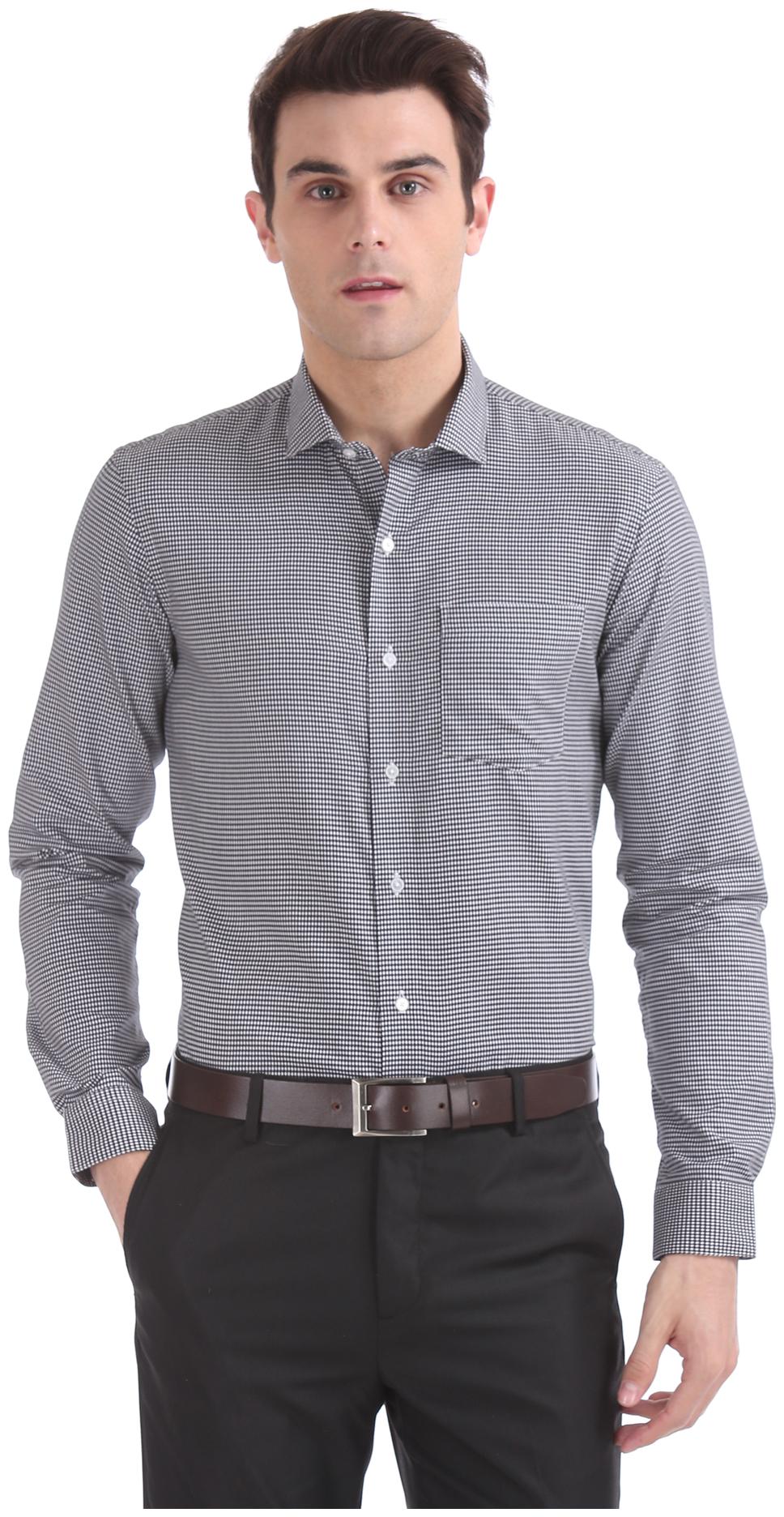 

Arrow Men Slim fit Formal Shirt - Black
