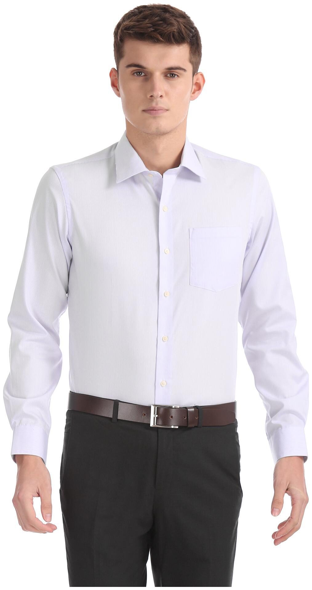 

Arrow Men Slim fit Formal Shirt - Purple