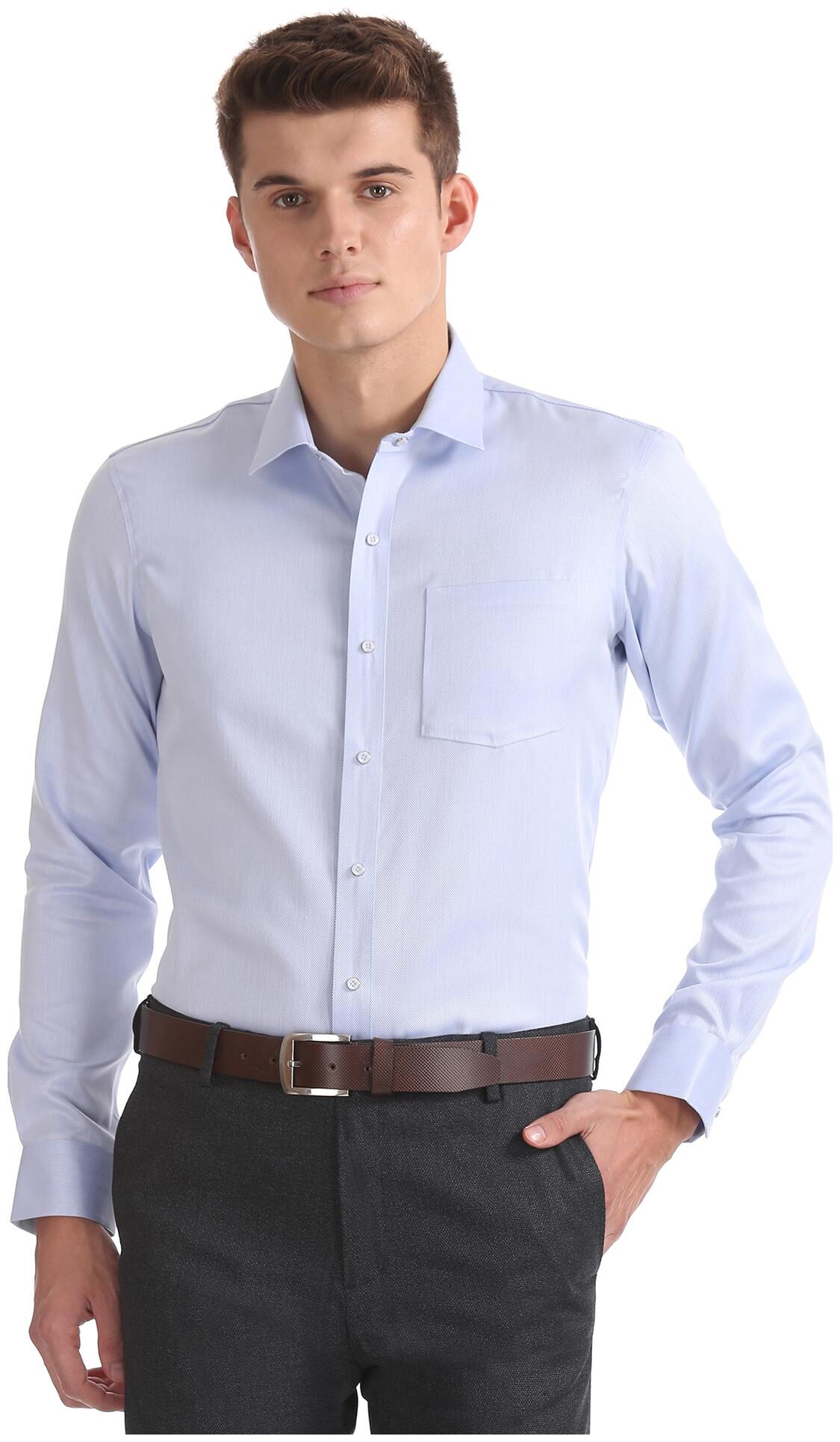 

Arrow Men Slim fit Formal Shirt - Blue